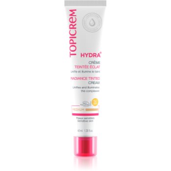 Topicrem UH FACE HYDRA+ Radiance Tinted Cream cremă hidratantă nuanțatoare SPF 40 - imagine 2